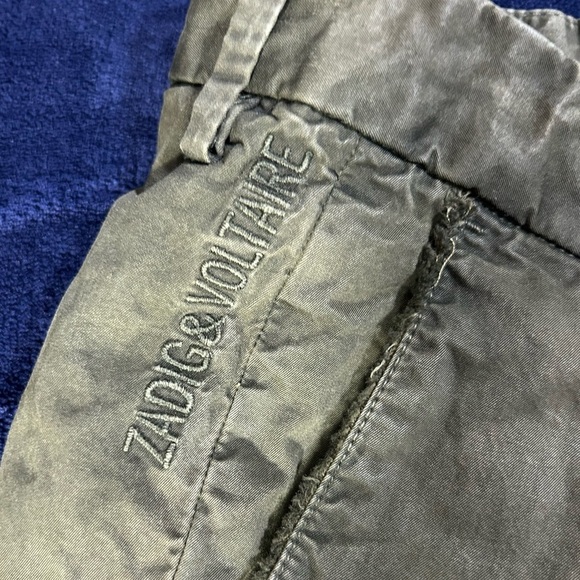 Zadig & Voltaire Men’s Cotton Pao Chino in Military Green Sz 42/32 - Picture 4 of 10